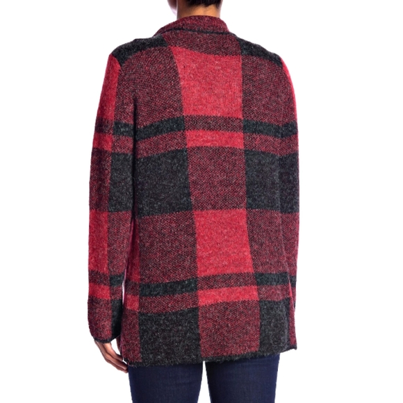 Joseph Abboud Red & Black Plaid Jacket - Picture 3 of 6